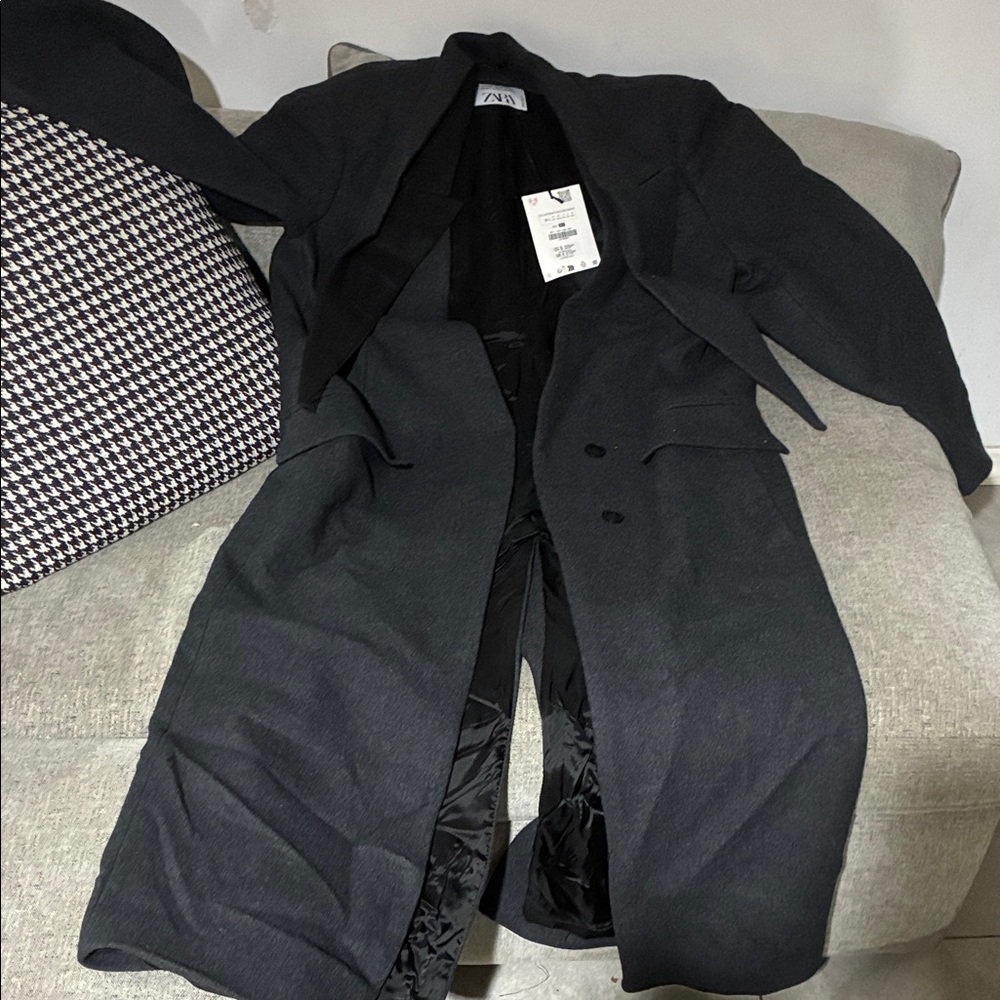 Zara Dark Gray Overcoat